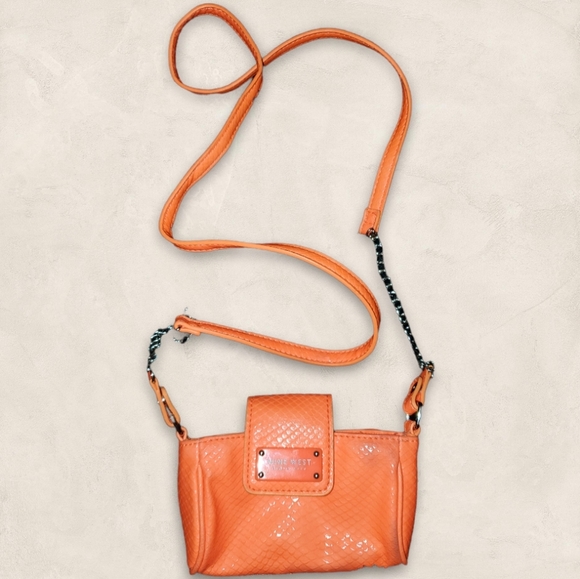Nine West Neon Orange Festival Micro Bag - Picture 1 of 16